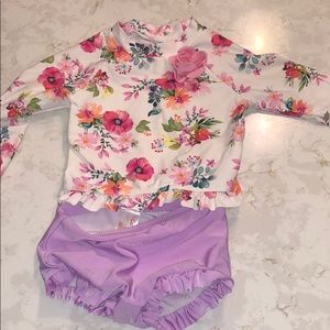18 month long sleeved bathing suit